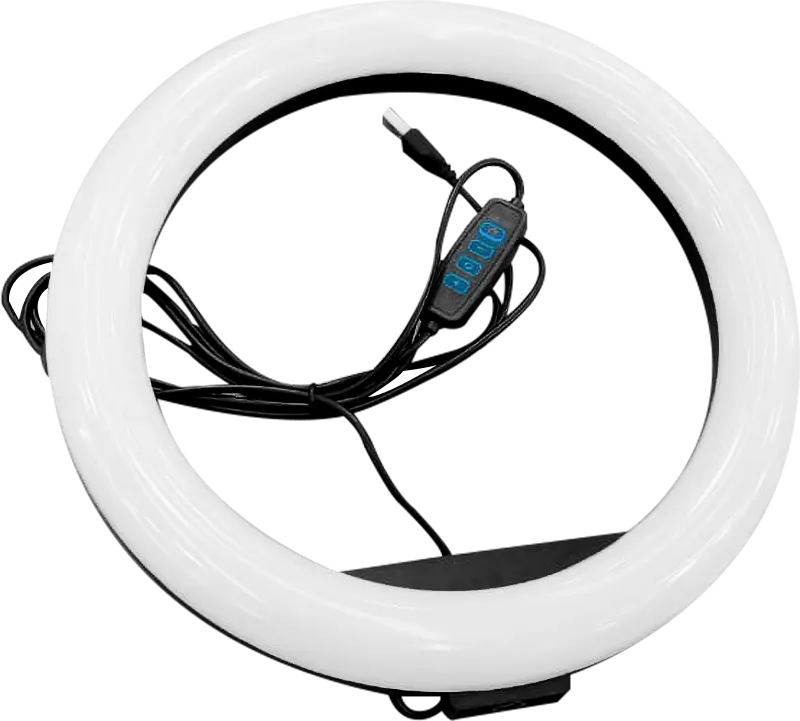 Geekoto Mini Ring Light 30m, USB, 3 modes, Black