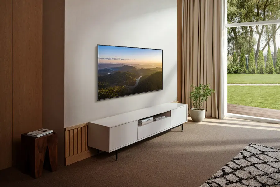 Samsung Smart TV, 55 inch, QLED, 4K resolution, built-in receiver, QA55Q70DAUXEG