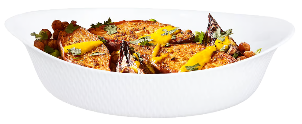 طاجن لومينارك بيضاوي ويفي ، 29 * 17 سم ، أبيض ، موديل 1464