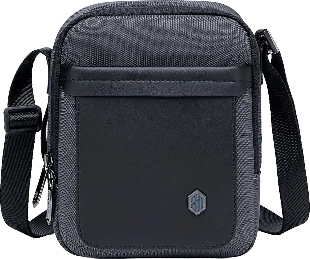 Arctic Hunter Crossbody Bag, 8 Inch, Polyester, Grey, K00688