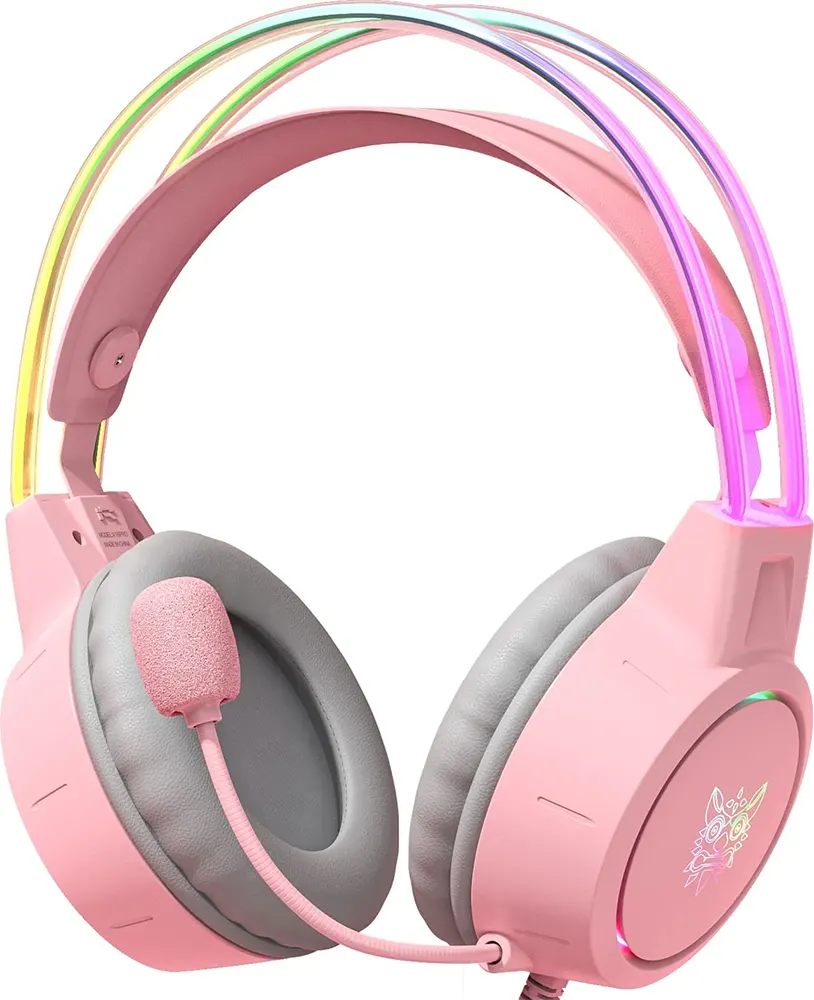 Onikuma X15 PRO Wired Gaming Headphone , RGB Lighting , Noise-Cancelling Mic , Multi-Color