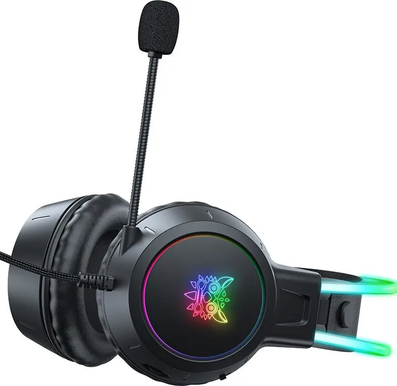 Onikuma X15 PRO Wired Gaming Headphone , RGB Lighting , Noise-Cancelling Mic , Multi-Color