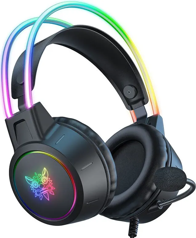 Onikuma X15 PRO Wired Gaming Headphone , RGB Lighting , Noise-Cancelling Mic , Multi-Color