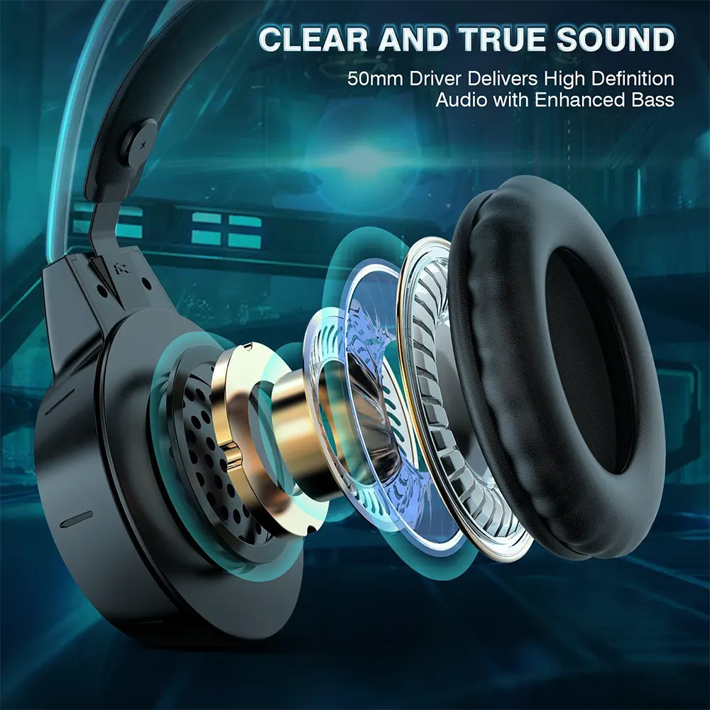 Onikuma X15 PRO Wired Gaming Headphone , RGB Lighting , Noise-Cancelling Mic , Multi-Color