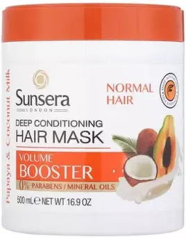 Sunsera Deep Conditioning Hair Mask With Papaya & Coconut Milk, 500Ml