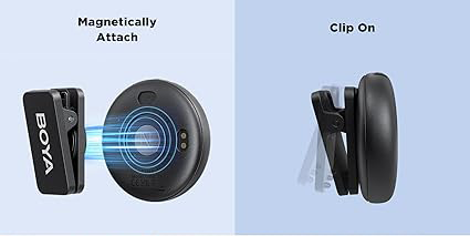 BOYA Dual Channel Wireless Microphone, TYPE-C, Black, OMIC-U
