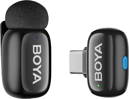 ميكروفون لاسلكي الترا ميني من بويا ، احادي القناة ، خاصية الغاء الضوضاء ، 2.4جيجاهرتز ، TYPE-C، أسود ، MINI-17