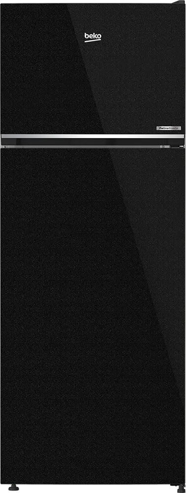 ثلاجة بيكو نوفروست، 406 لتر، 2 باب، فريزر علوي، انفرتر، لون أسود، موديل RDNE455M20XBIDEGB