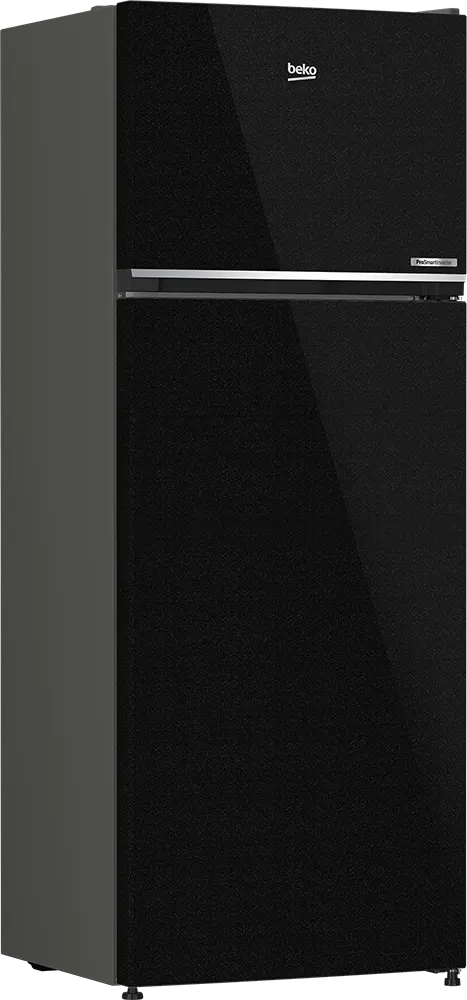 ثلاجة بيكو نوفروست، 406 لتر، 2 باب، فريزر علوي، انفرتر، لون أسود، موديل RDNE455M20XBIDEGB