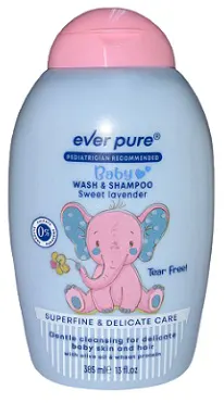 غسول وشامبو للأطفال سويت لافندر من ايفر بيور، 385 مل