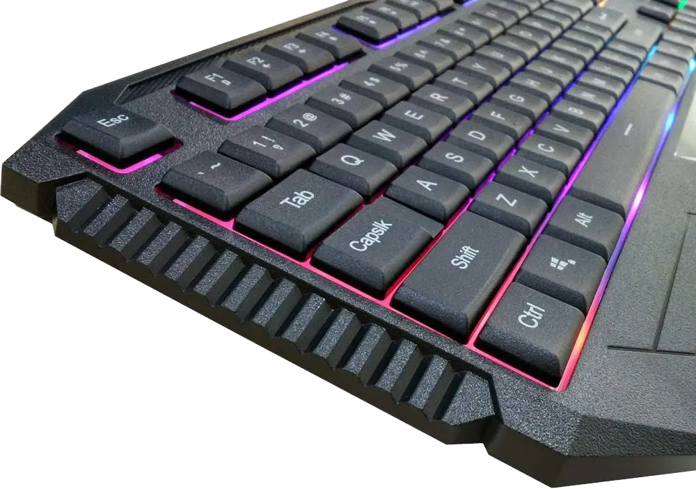 Wired Gaming Keyboard HP, USB,  104 keys, RGB, Black, K110