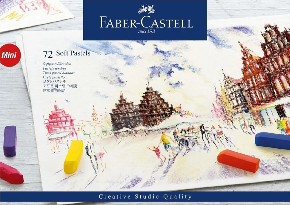Faber-Castell Soft Pastel Color Set, 72 Mini Colors, Multiple Colors, Model 128272
