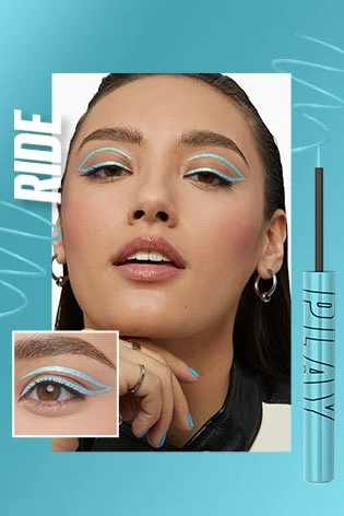 ايلاينر ميبلين تاتو لاينر بلاي سائل يدوم حتي 48 ساعه، اكوا