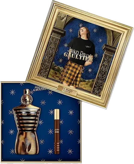 Le Male Elixir Gift Set By Jean Paul Gaultier For Men, Le Male Elixir Perfume, 200ml + Travel Spray, 10ml