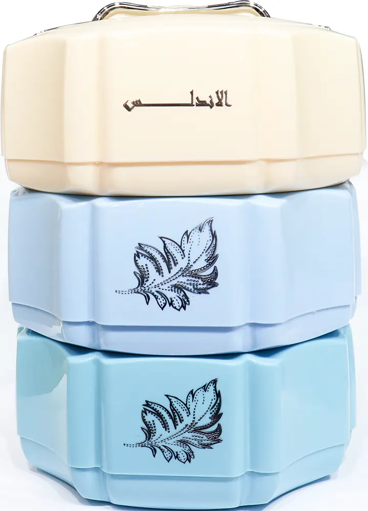 Al-Andalos Food container 4.5 Liters, 3 layers, Multiple Colors