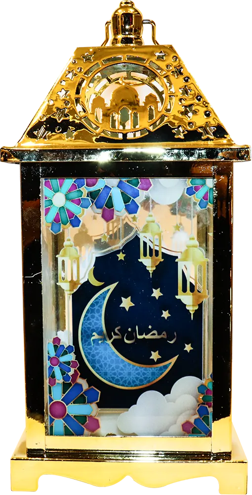 Ramadan Lantern IKEA LED glass, 25 cm, tone, gold, 617 model