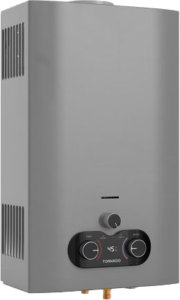 سخان مياه غاز تورنيدو ، 10 لتر ، غاز طبيعي ، مالتي باور ، شاشة ديجيتال ، سيلفر ، GH-MP10SN-S