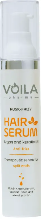 Voila Hair Serum Anti Frizz With Argan And Keratin Oil, 50ML