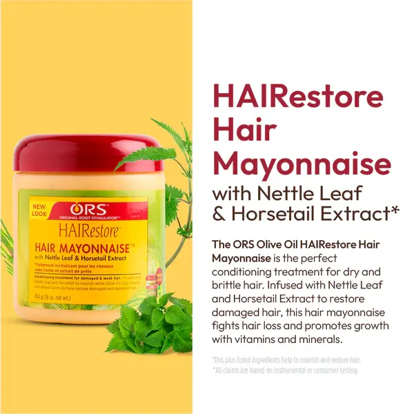 Ors Hairestore Hair Mayonnaise With Nettle Leaf And Horsetail Extract, 454GM