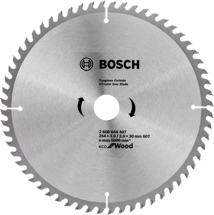 اسطوانة منشار قص خشب بوش ، 10 بوصة ، 60 سن ، 644.407