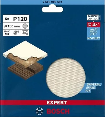 Bosch Sandpaper, grit 120, Size 150 mm, 900691