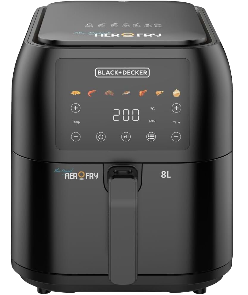 قلاية هوائية بلاك اند ديكر ، 1700 وات ، 8 لتر ، شاشة ديجيتال ، SAF80-B5 ،  (ضمان شهر)