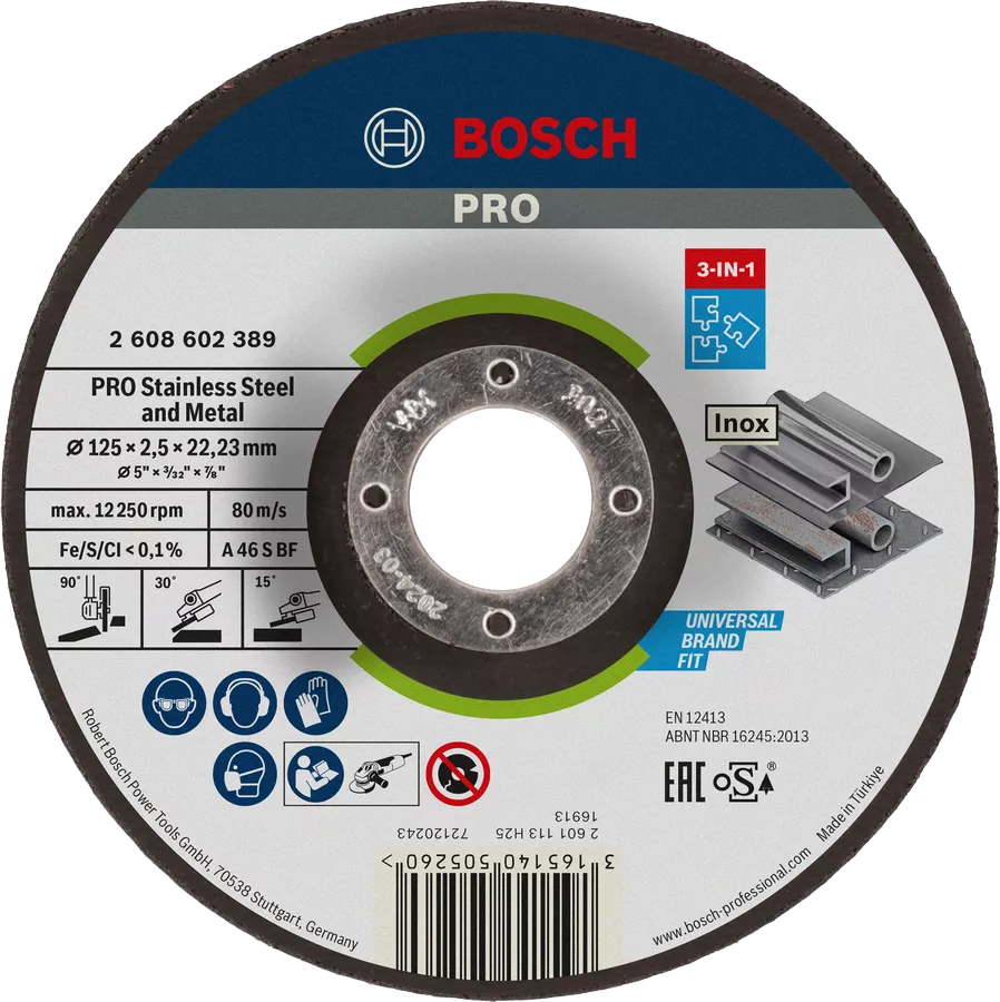 Bosch Metal Cutting Disc, 5", Multi-Purpose, 602389