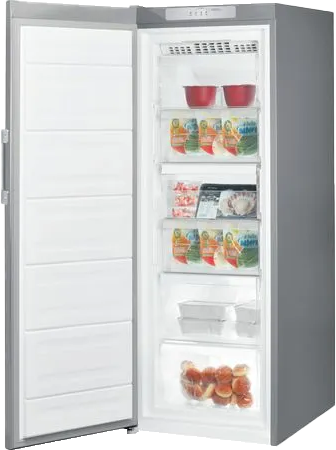 Indesit Upright Freezer, No Frost, 6 Drawers,  Silver, U16 F1T S