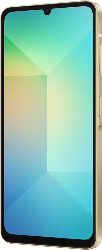 Samsung Galaxy A06 Dual SIM Mobile, 128GB Internal Memory, 6GB RAM, 4G LTE, Gold