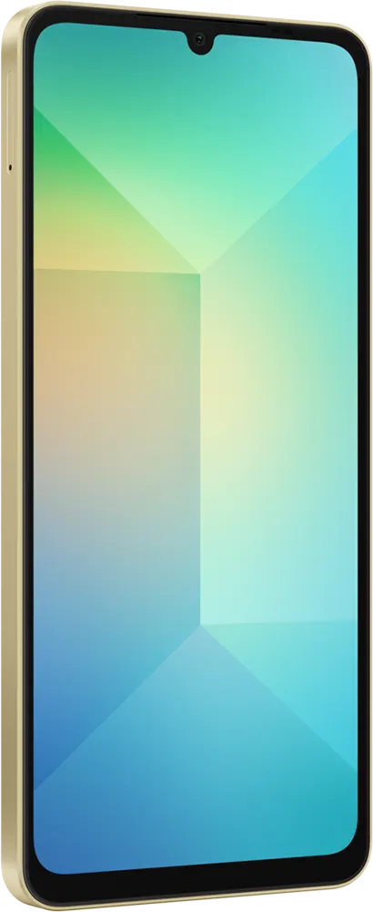 Samsung Galaxy A06 Dual SIM Mobile, 128GB Internal Memory, 6GB RAM, 4G LTE, Gold