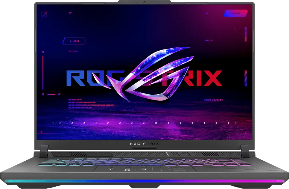 لاب توب اسوس روج سترايكس جي 16 G614JV-N3487W انتل كور I7-13650HX، رامات 16 جيجابايت، هارد ديسك 1 تيرابايت SSD، كارت شاشة نفيديا جي فورس RTX™ 4060 سعة 8 جيجابايت، شاشة 16 بوصة دقة FHD، ويندوز 11 هوم، اسود