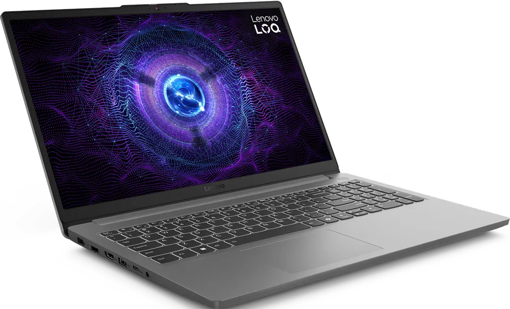 Lenovo Laptop LOQ 15IAX9E, Intel® Core™ I5-12450HX, 16GB RAM, 512GB SSD Hard Disk, NVIDIA GeForce RTX3050 6GB GDDR6 Graphics Card, 15.6 Inch FHD IPS Display, Luna Grey + Mouse For Free