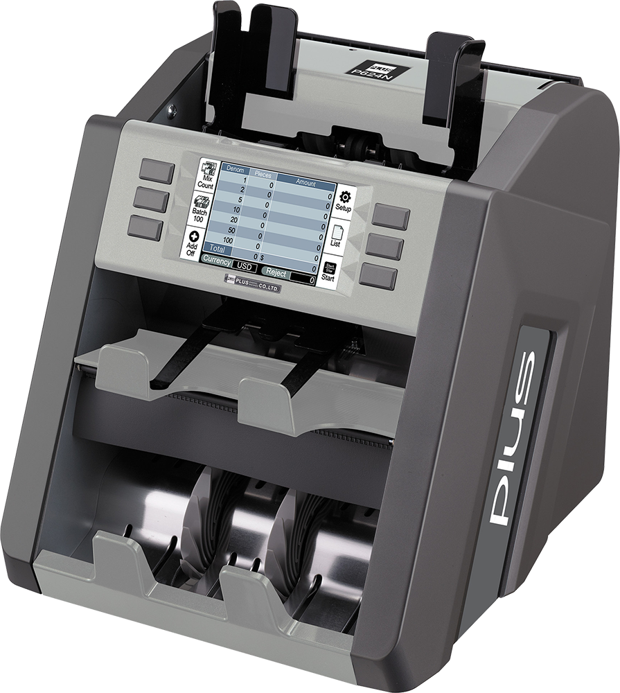 Rigle Money Counting Machine, Count 20 Bills, LCD Touch Screen, Counterfeit Detection, 2 Drawers, P30