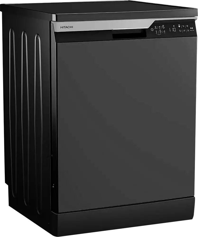 غسالة أطباق هيتاشي، 60 سم ، 15 فرد ، 6 برامج ، إنفرتر، شاشة تاتش ديجيتال ، أسود، HNF54821