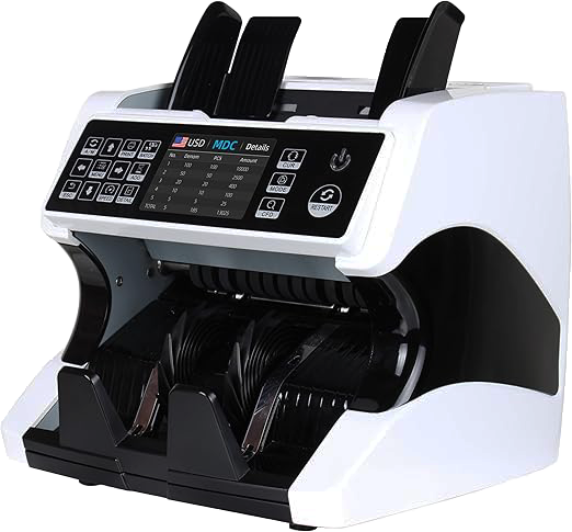 LG Currency Counting Machine, Count 10 Currencies, LCD Display, Counterfeit Detection, 1 Drawer, L-810