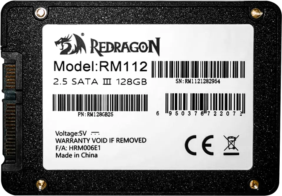 هارد ديسك ريدراجون داخلي SSD، سعة 128 جيجابايت، 2.5 بوصة، أسود، موديل RM112