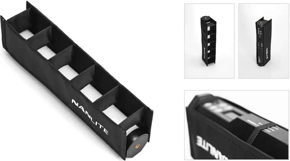 نانلايت Eggcrate لـ بافوتيوب  II 6C، باللون الأسود، EC-PTI6C