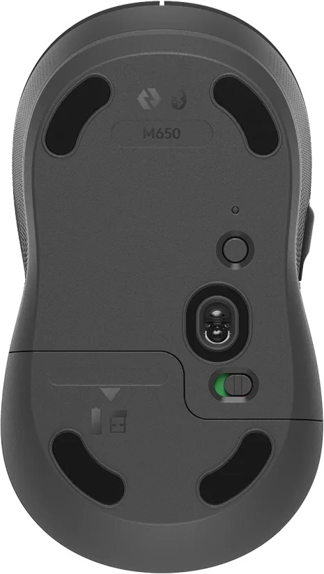 Logitech Signature Wireless Mouse, 4000 DPI, 5 Buttons, Bluetooth, Graphite, M650L-910-006236