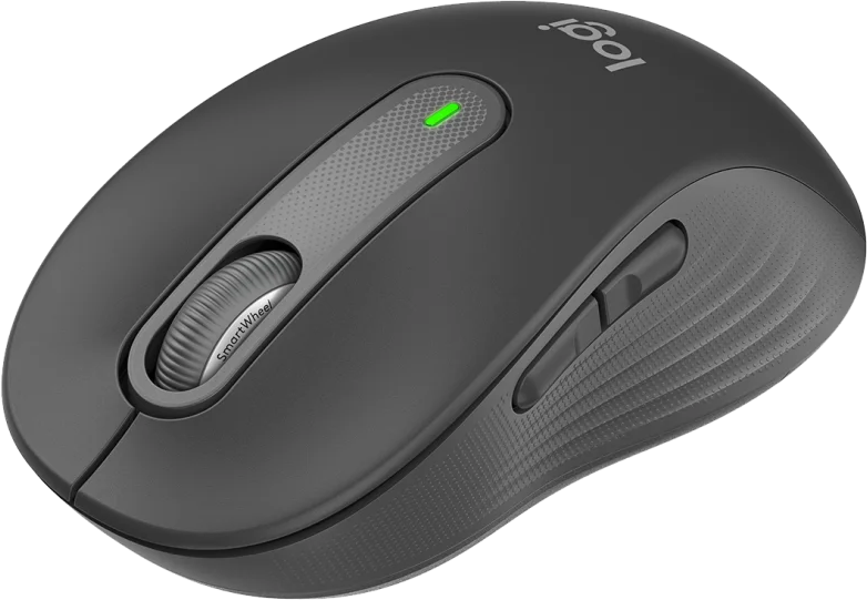 Logitech Signature Wireless Mouse, 4000 DPI, 5 Buttons, Bluetooth, Graphite, M650L-910-006236