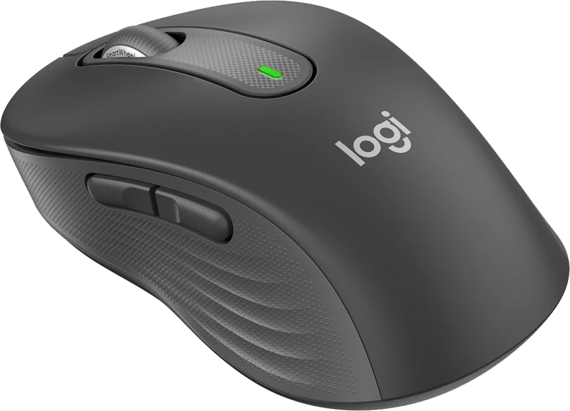 Logitech Signature Wireless Mouse, 4000 DPI, 5 Buttons, Bluetooth, Graphite, M650L-910-006236