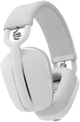 Logitech ZONE VIBE Wireless Headset, Bluetooth 5.2, Dual omni-directional Mics, Noise Cancelling, White, ZONE VIBE 100 - 981-001219