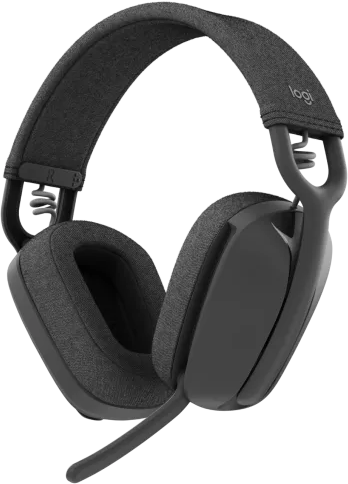 Logitech ZONE VIBE Wireless Headset, Bluetooth 5.2, Dual Omnidirectional Microphone, Noise Cancelling, Graphite, ZONE VIBE 100 - 981-001213