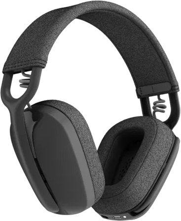 Logitech ZONE VIBE Wireless Headset, Bluetooth 5.2, Dual Omnidirectional Microphone, Noise Cancelling, Graphite, ZONE VIBE 100 - 981-001213