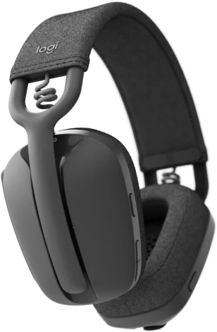 Logitech ZONE VIBE Wireless Headset, Bluetooth 5.2, Dual Omnidirectional Microphone, Noise Cancelling, Graphite, ZONE VIBE 100 - 981-001213