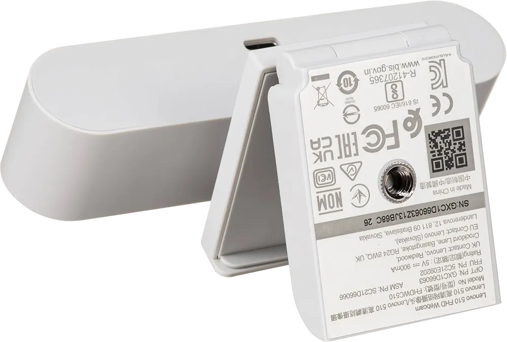 كاميرا ويب سلكية لينوفو 510، واجهة USB 2.0، دقة FHD، رمادي سحابي