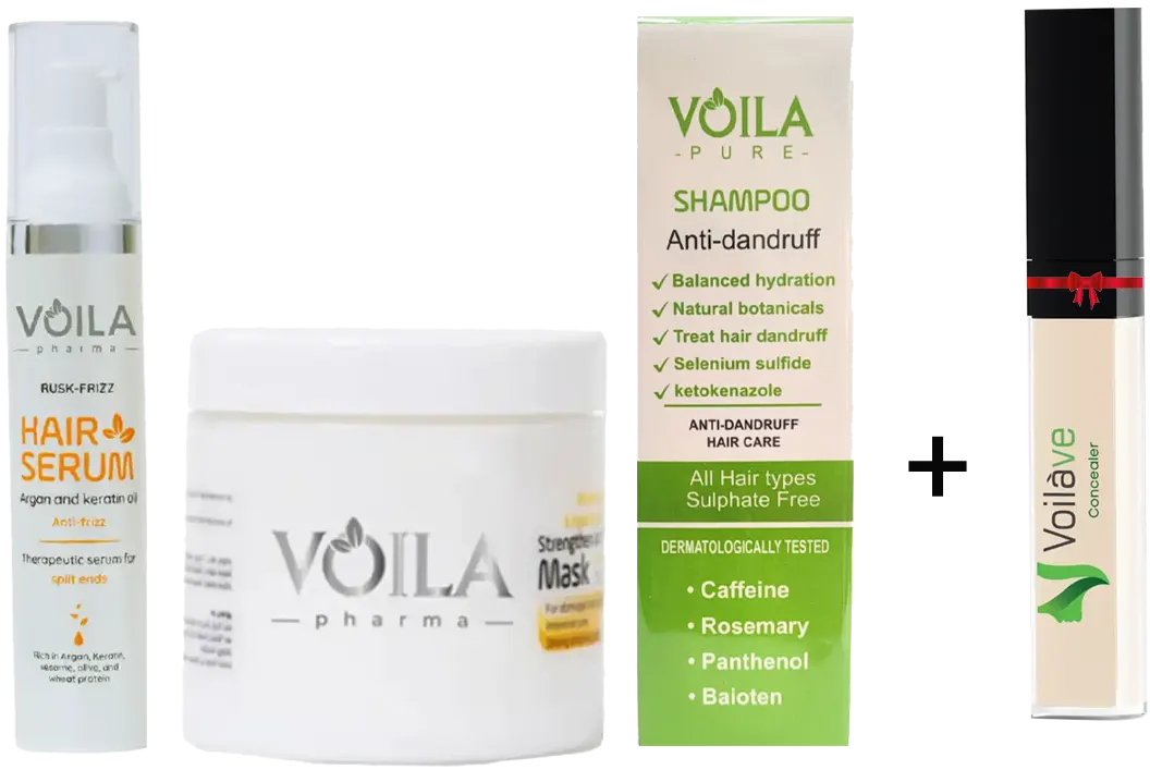 Voila Offer Serum, Hair Mask, Shampoo + Concealer For Free