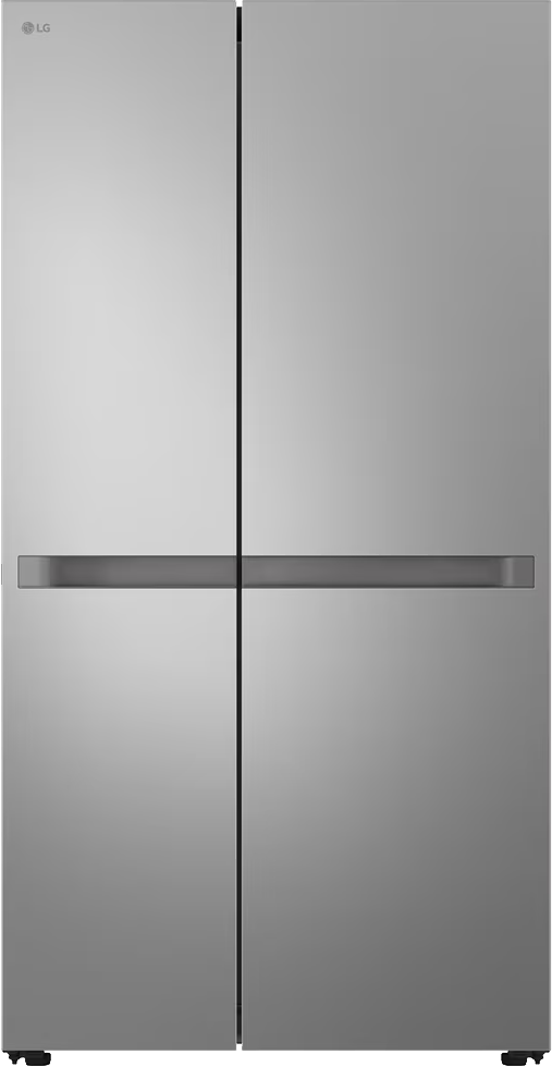 LG Side by Side Refrigerator, No Frost, 664L, 2 Doors, Inverter, Silver, GC-B257KLJW