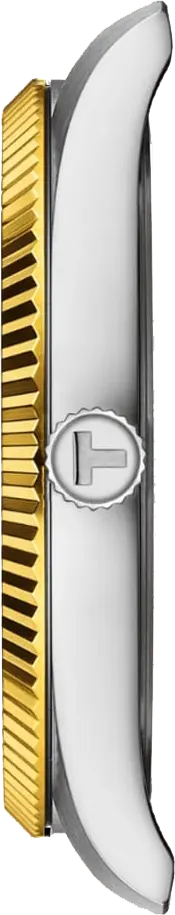 Tissot Men's Watch, Silver Dial , Round Hands , Silver * Gold Stainless Steel Strap, Analog Wrist Watch, Silver* Gold, T156-410-22-031