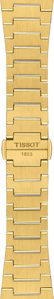 ساعة تيسوت نسائي، مينا ذهبية، عقارب دائرية، سوار ستانلس ستيل ذهبي ، ساعة يد تناظرية، ذهبي، T137-210-33-021