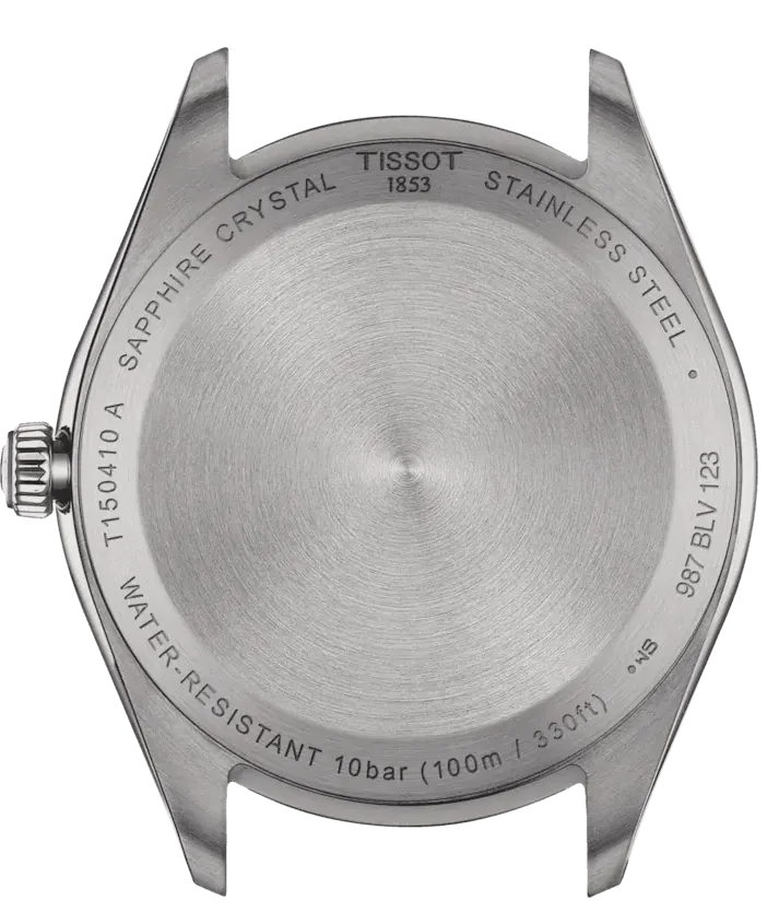 Tissot Swiss Men's Watch , Round Hands , Stainless Steel Strap , Water Resistant , Silver, T150-410-11-051